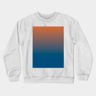 Orange Fades to Blue Crewneck Sweatshirt